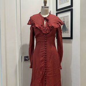 Ossie Clark for Radley moss crepe maxi dress